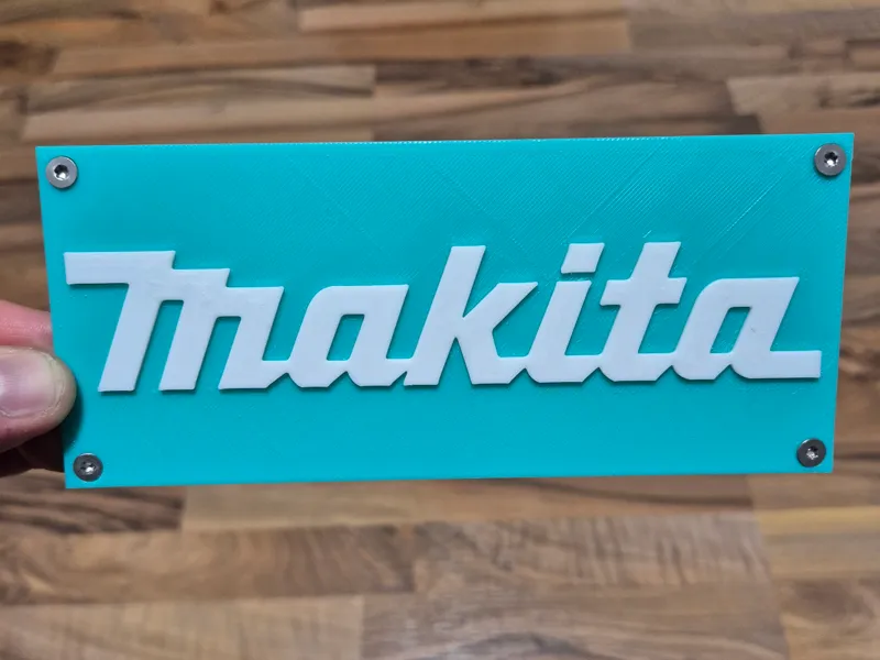 Makita Logo Wall Plate (15 x 7,5 cm)