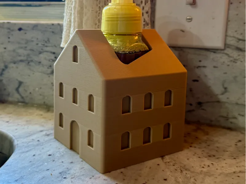 Christmas House Soap Cover