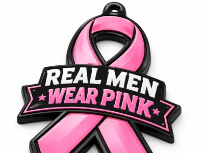 Real Men Wear Pink Articulated Keychain