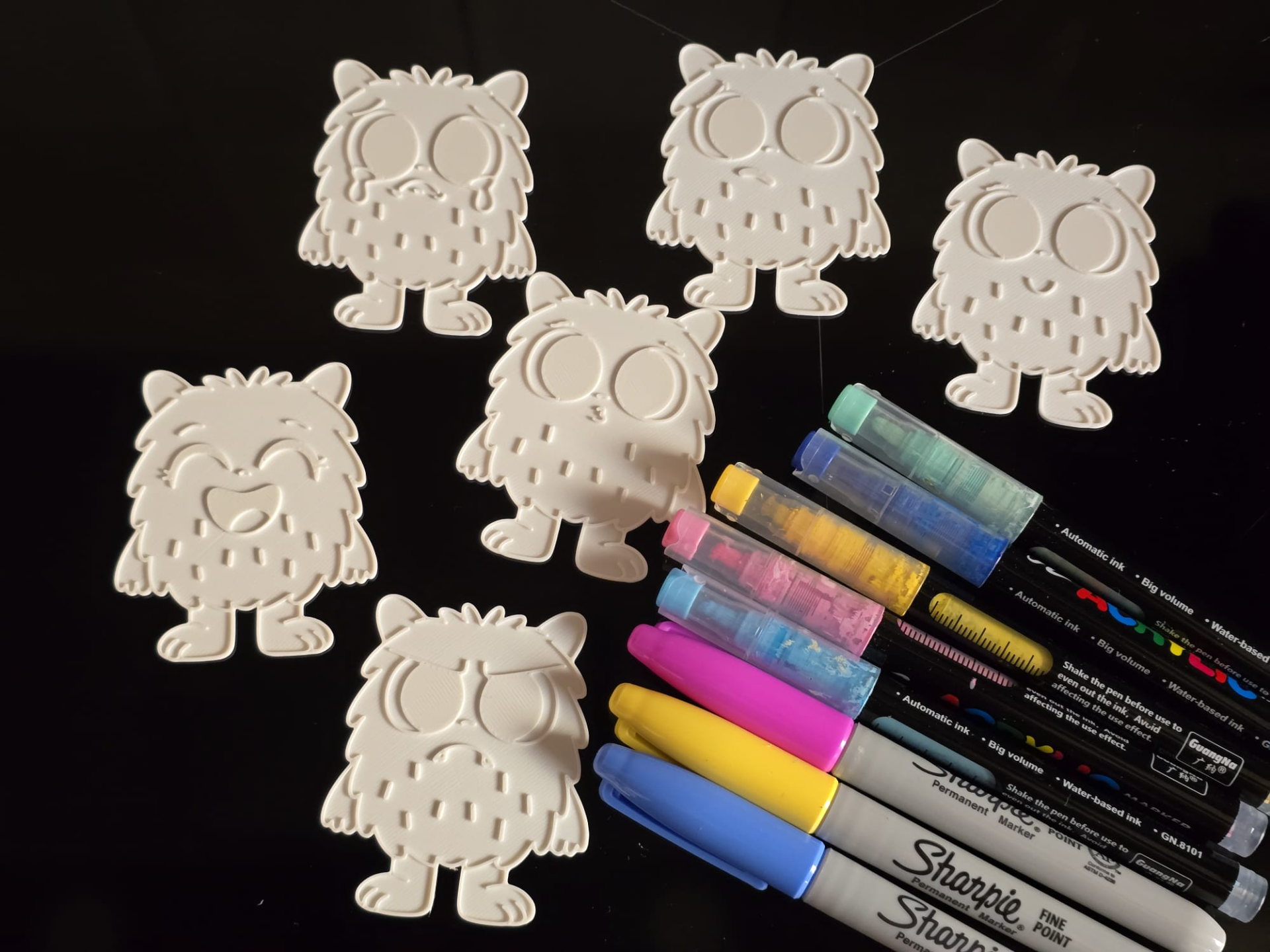 Color Monster Education Emotion Coloring Craft 1