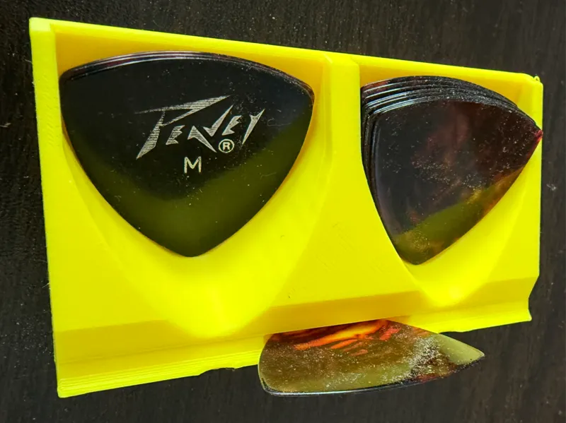 Triangular Guitar Pick Holder 2 slots