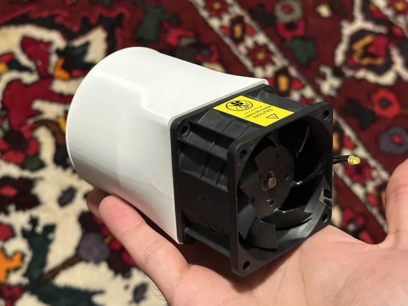 6cm PC fan duct (3in hose)