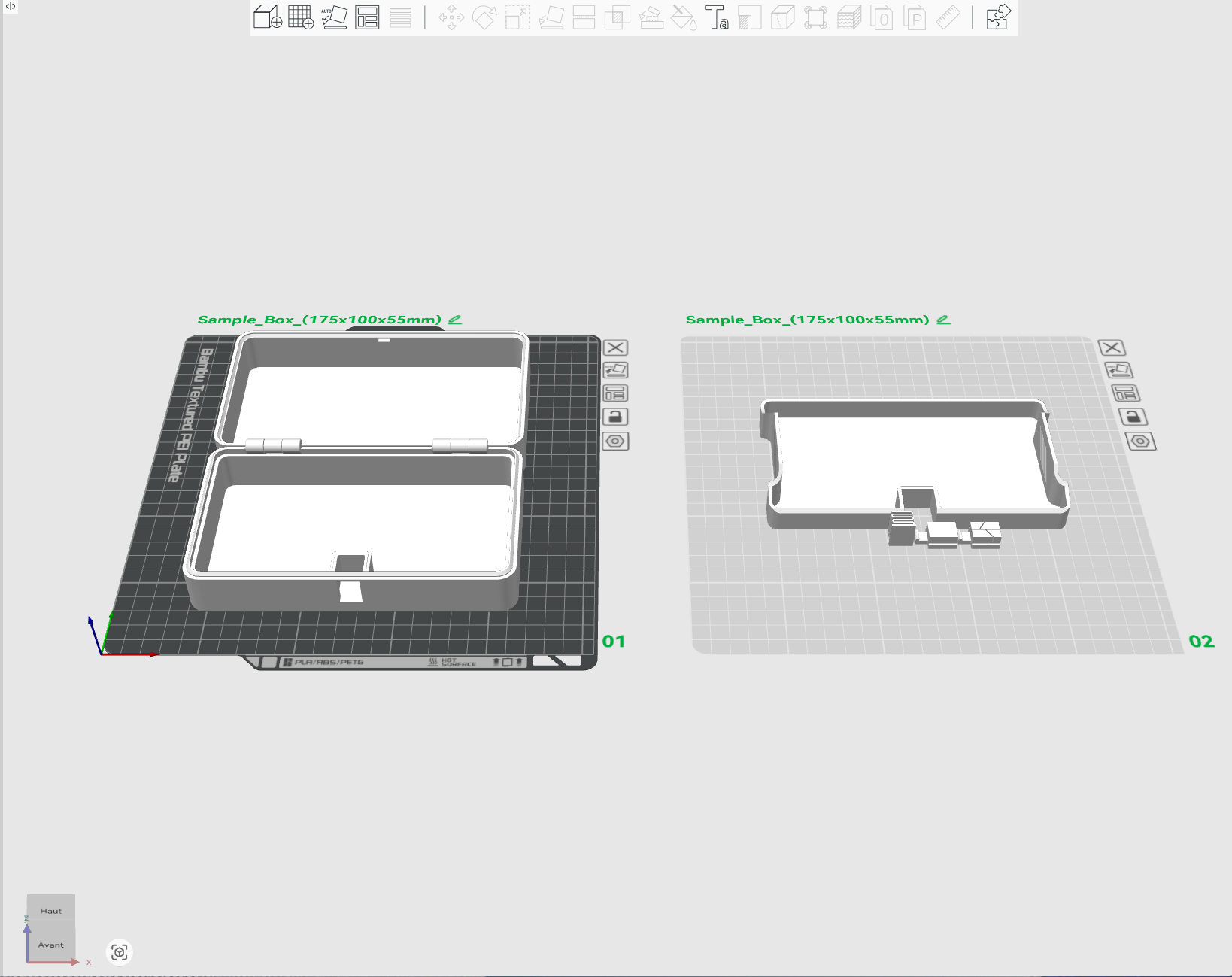 Miniatura 1 do modelo 3D Customizable Box with Level (Parametric Box)