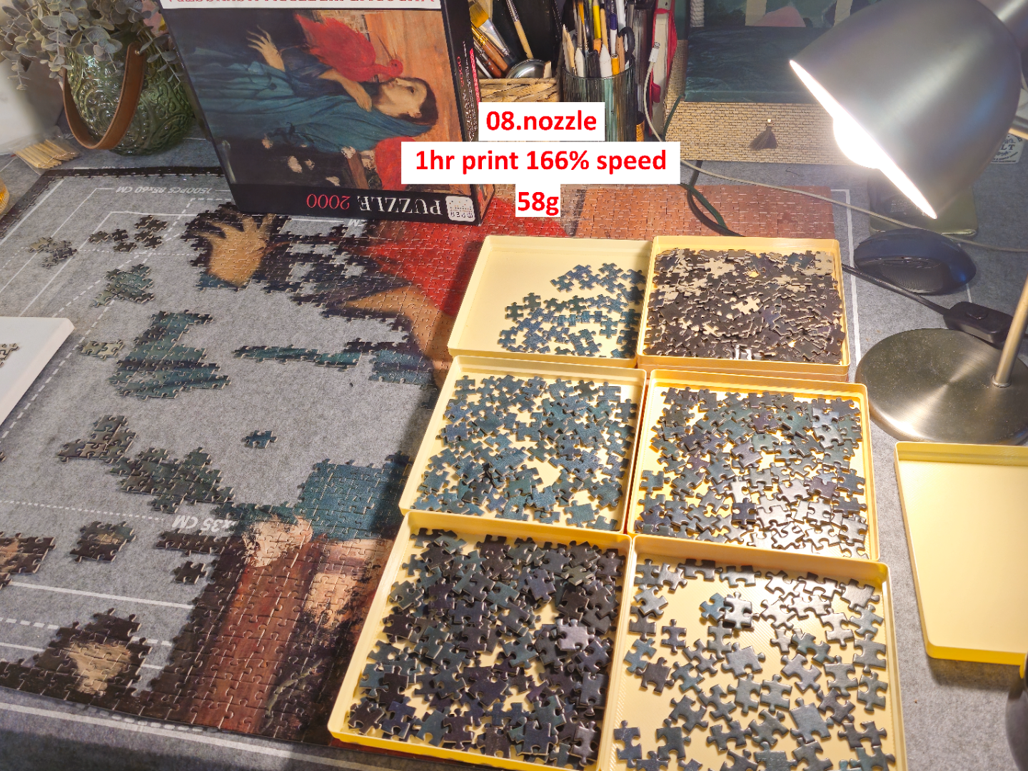 Puzzle stackable sorting tray 0.8 nozzle