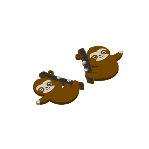 Sloth Earrings view 3