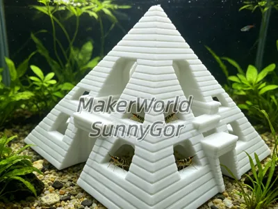 Underwater Ancient Pyramid Temple Hideout Scenery
