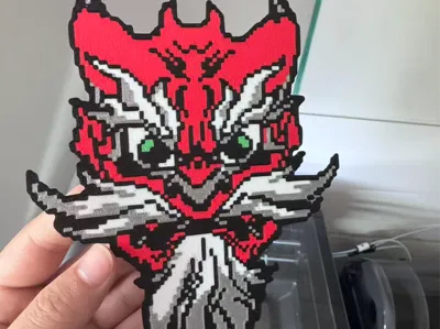 Play without perler beads, try Warlong pixel art stickers