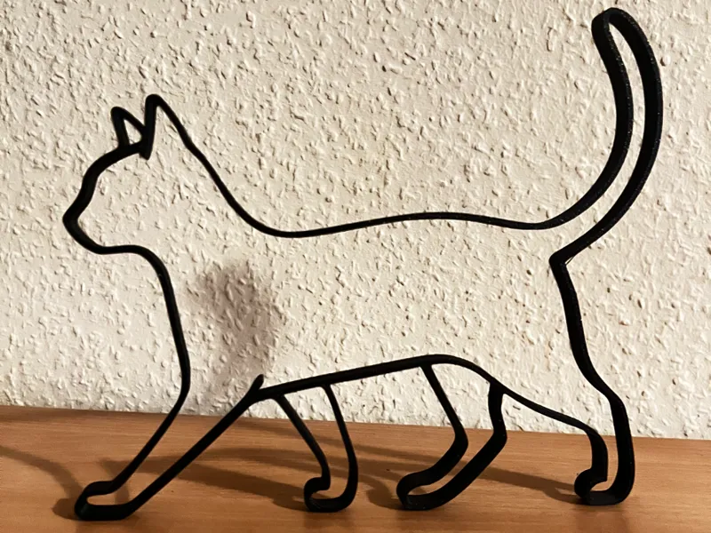 Katzensilhouette laufend
