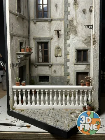 Figura decorativa: Miniature Classic Baluster Railing — vista de referencia 2