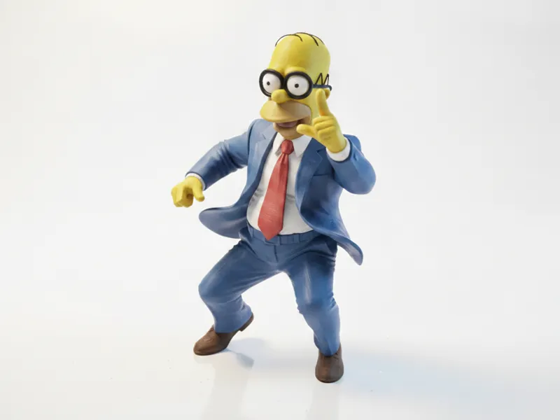 Homer Simpson Office Figurine Cartoon 3D Printable