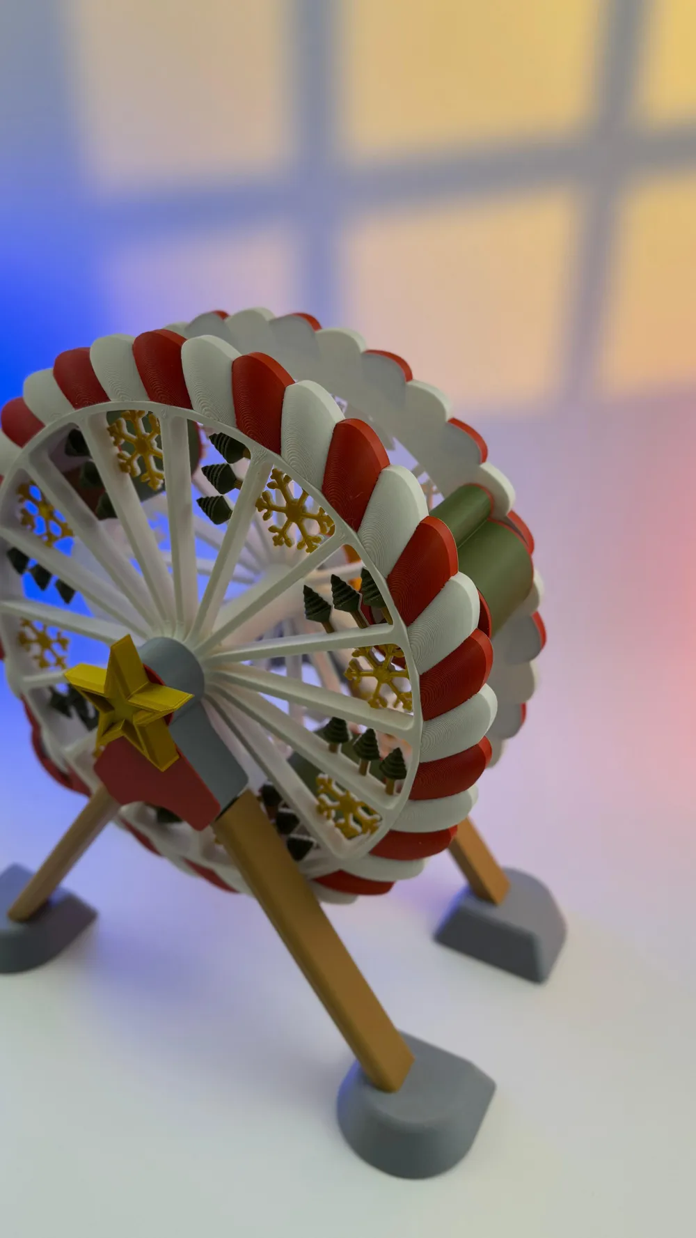 CHRISTMAS FERRIS WHEEL 2.5 - Free 3D Print Model - MakerWorld