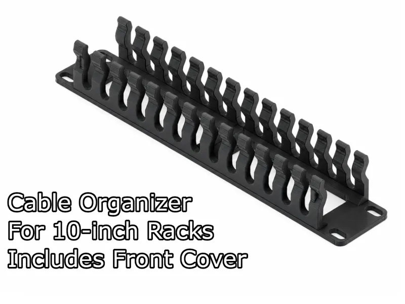10-Inch Rack Mount Cable Duct/Organizer