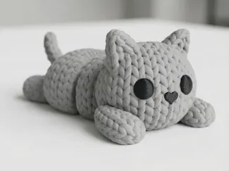 Flexi Knitted Kitty