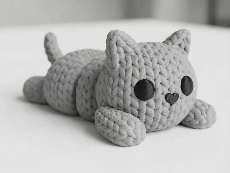 Flexi Knitted Kitty