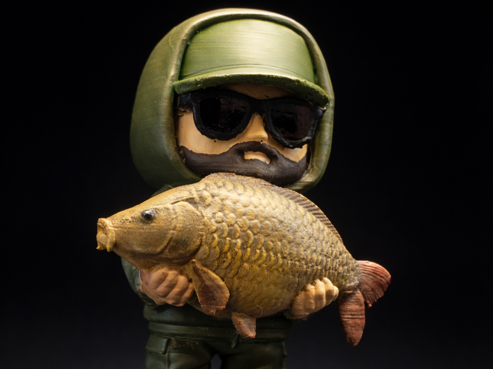 Carp Fishing Angler Mini