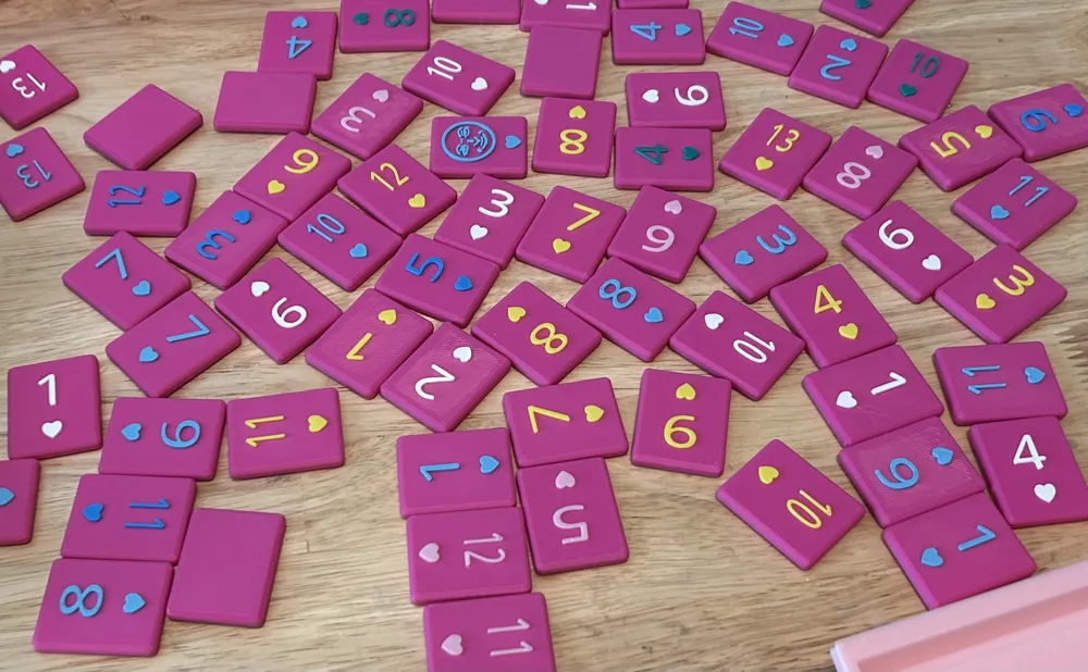 Pink Rummikub Rummikub Tiles - Free 3D Print Model - MakerWorld