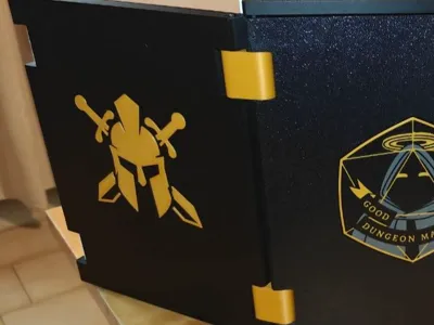 DM panel with logo and double hinge