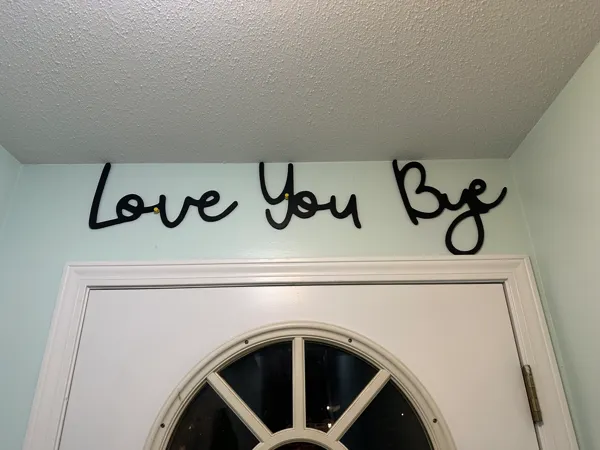 Décoration murale « Love You Bye »