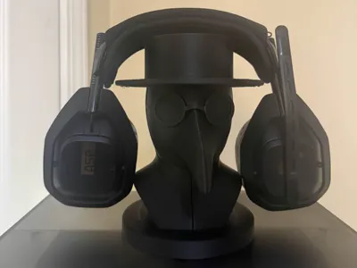 Headphone Stand Plague Doctor Bust 