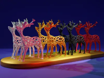 Reindeer Voronoi