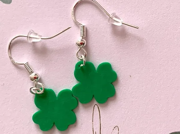 Earrings cloverleaf