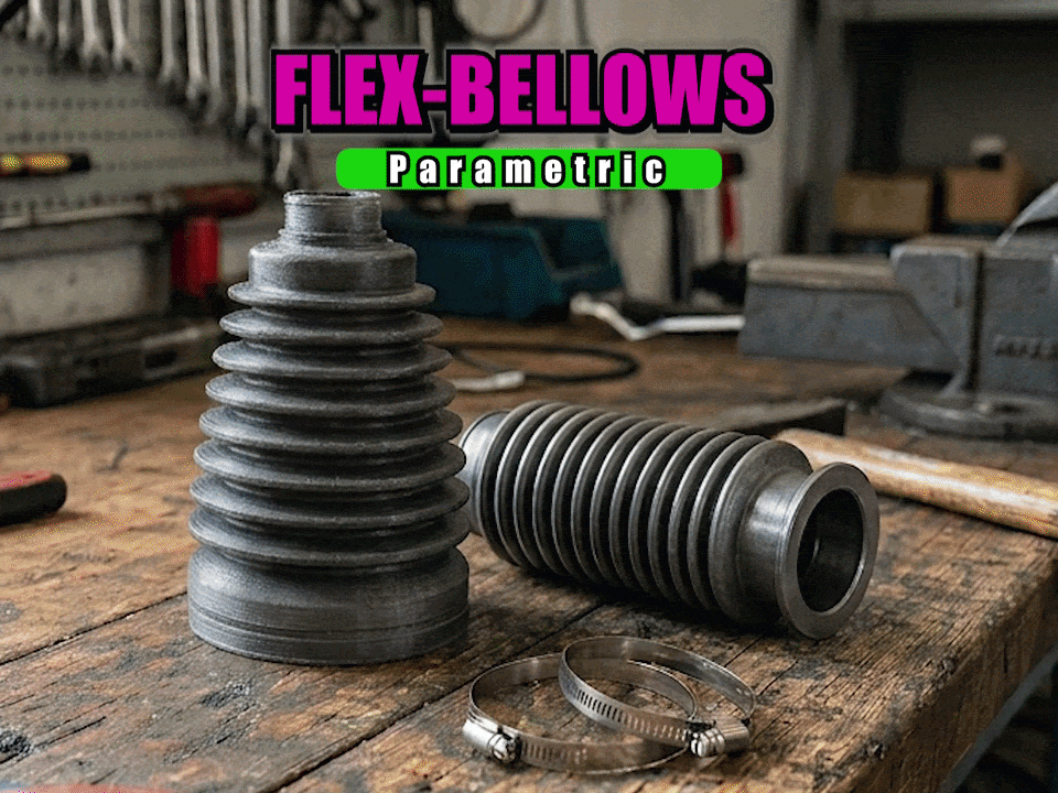Parametric Generator: Flex TPU Bellows & Sleeves