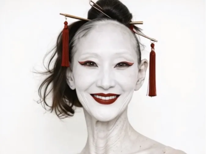 Elderly Geisha