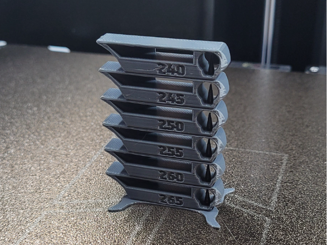 H2C 1 seul Filament 265°C -> 240°C