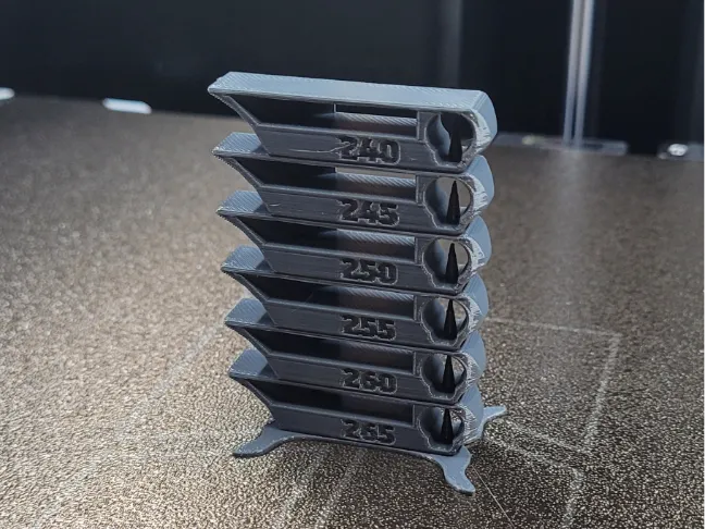 H2C 1 seul Filament 265°C -> 240°C