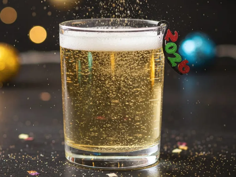 New Year Party Glass Charm – Festive Drink Marker 