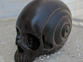 Skull Snail – 3D Printable Sculpture [HI REZ]