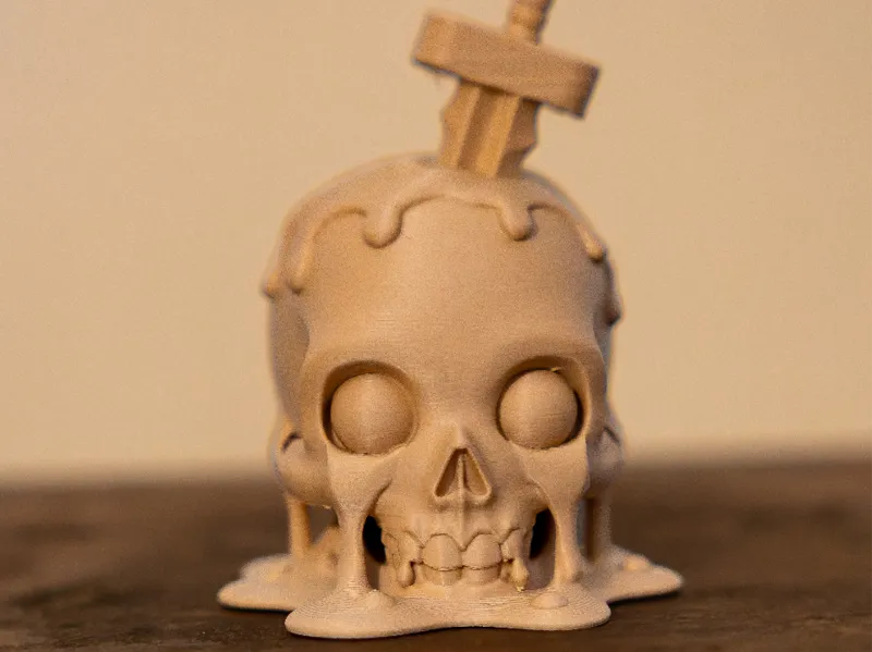 Halloween skull decoration
