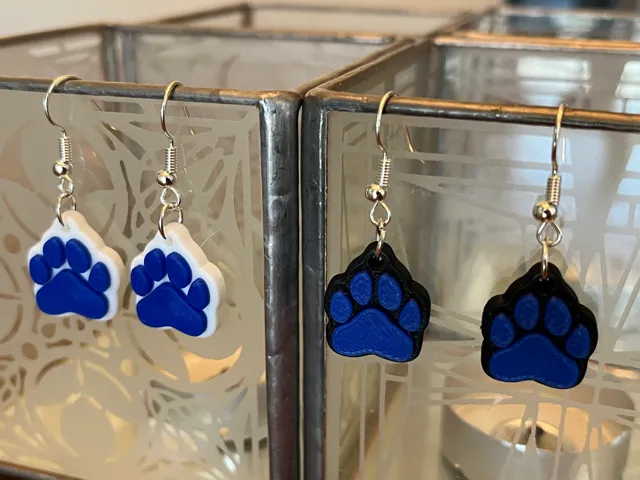 Paw Print Earrings