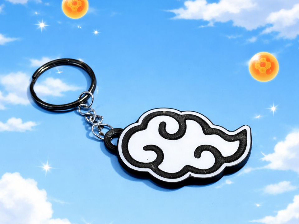 iconic cloud keychain, dragon ball