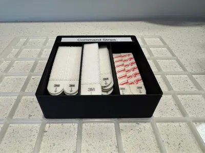 Gridfinity Large Command Strip Storage