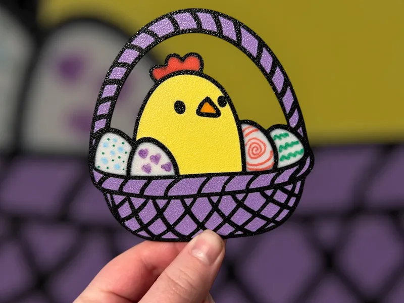 Chicken in basket 4 color and 6 color AMS 