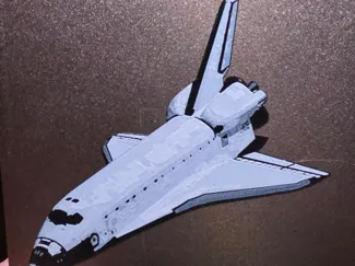 Space Shuttle Hueforge 2 color (Black and White)