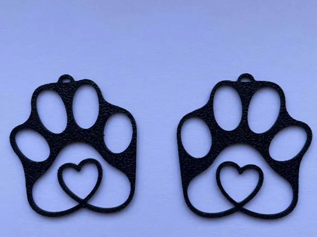 Bear PAW Heart Earrings