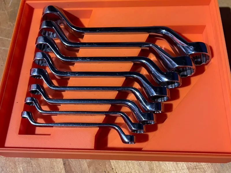 Gridfinity bin 5x4x5 - SnapOn SAE Offset Wrench