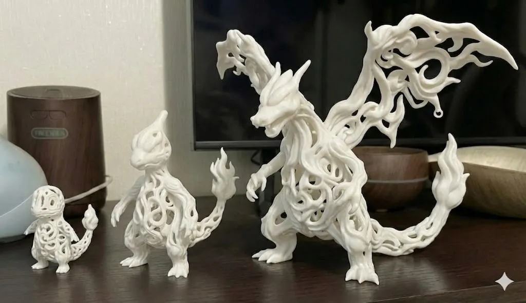 Charizard Elemental: Voronoi Art Edition view 3