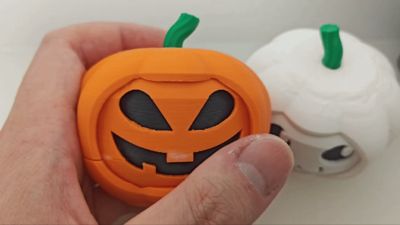 4 Face-In-1 Rotatable Pumpkin 旋转南瓜 - Free 3D Print Model - MakerWorld