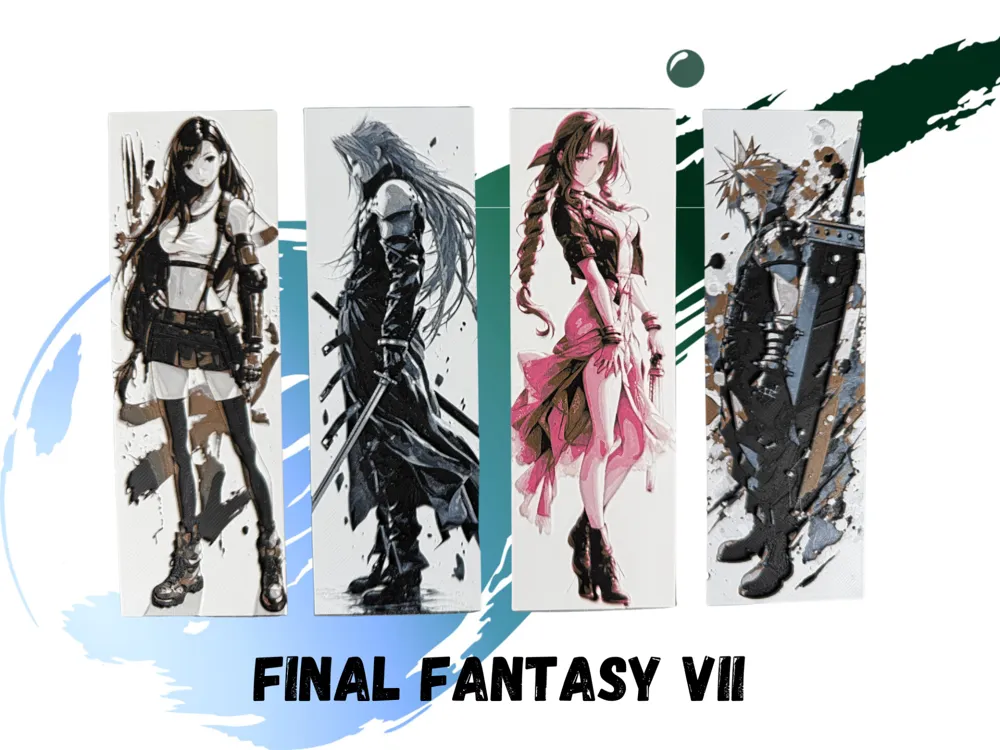 Final Fantasy VII - FF7 - Bookmark Collection