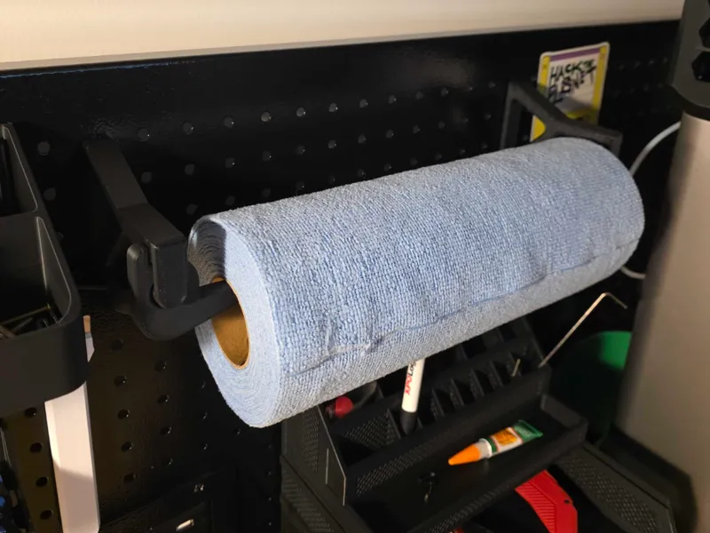 Paper Towel Holder for Pegboard