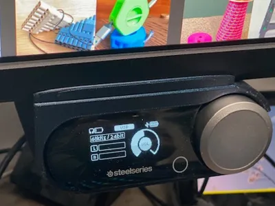 Steelseries Arctis Pro DAC Under Monitor Mount