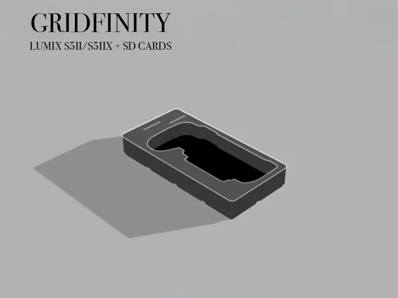 GRIDFINITY SHADOWBOX LUMIX S5II / S5IIX + SD CARD