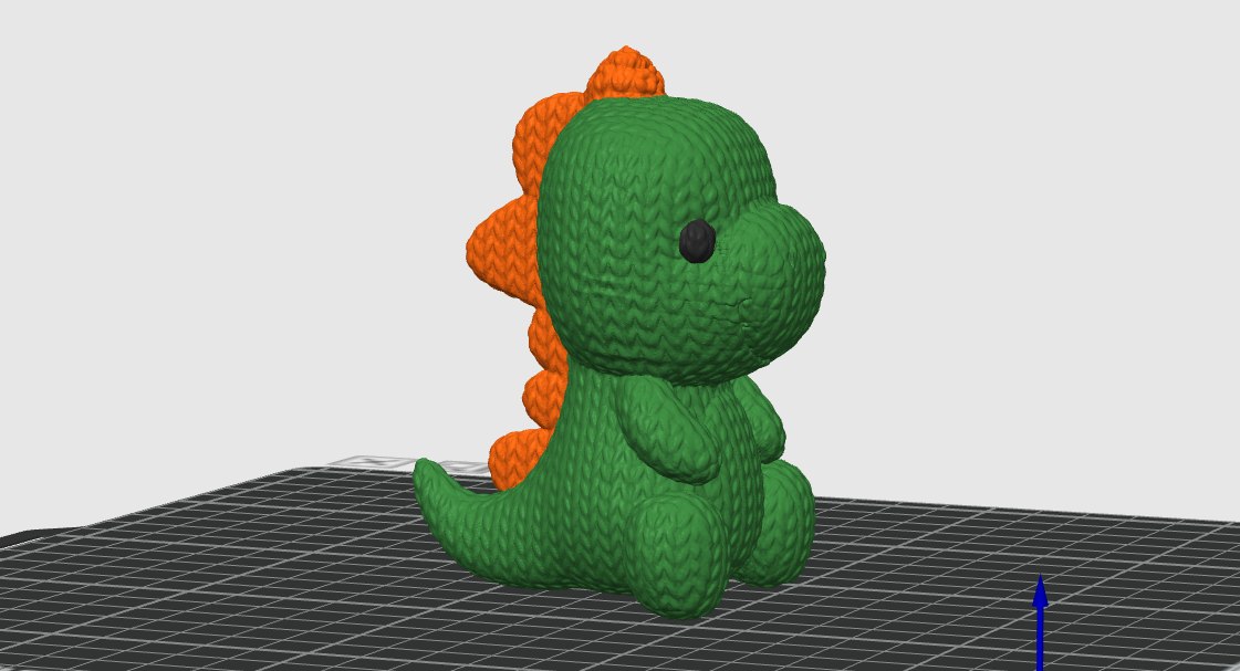 Miniatura 2 do modelo 3D knitted dragon