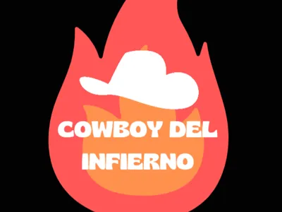 Hellfire Cowboy Keychain