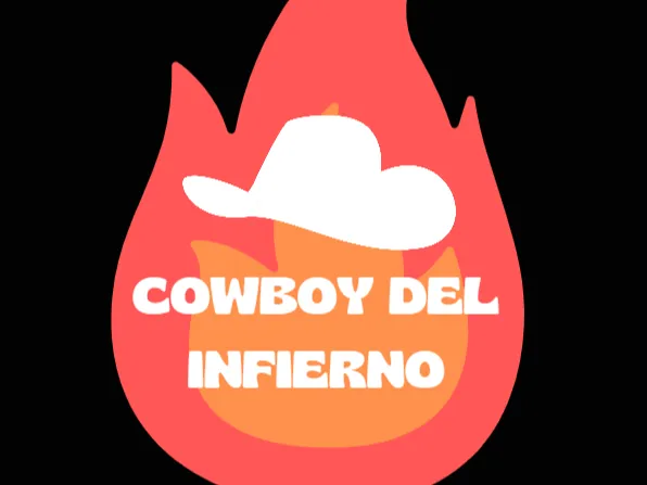 Cowboy del infierno keychain