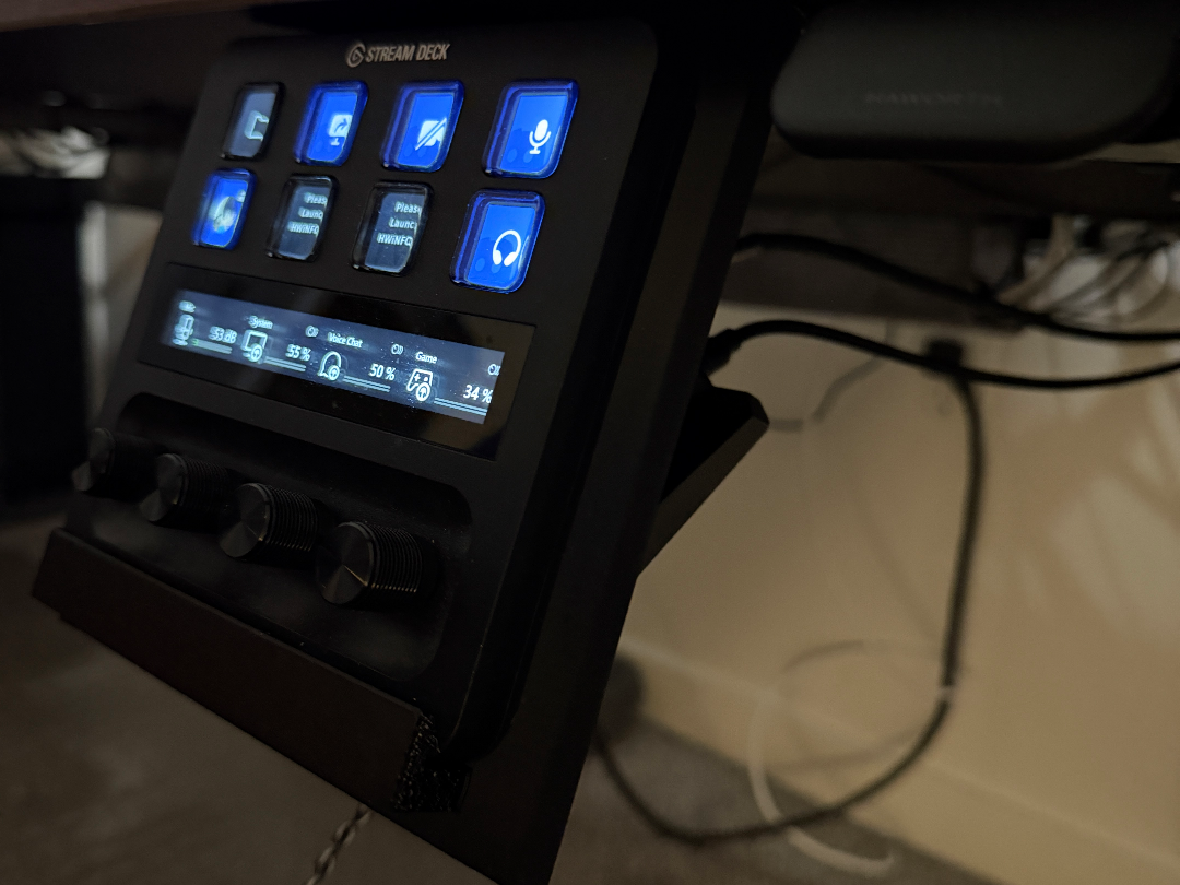 Under Desk Mount for Elgato Stream Deck+ XLR Dock