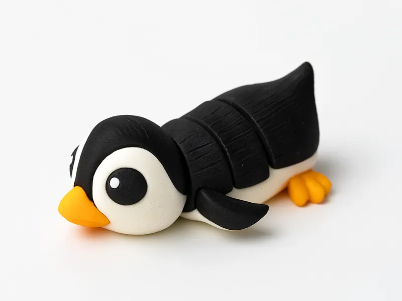 no Flexi penguin pingwin no colors
